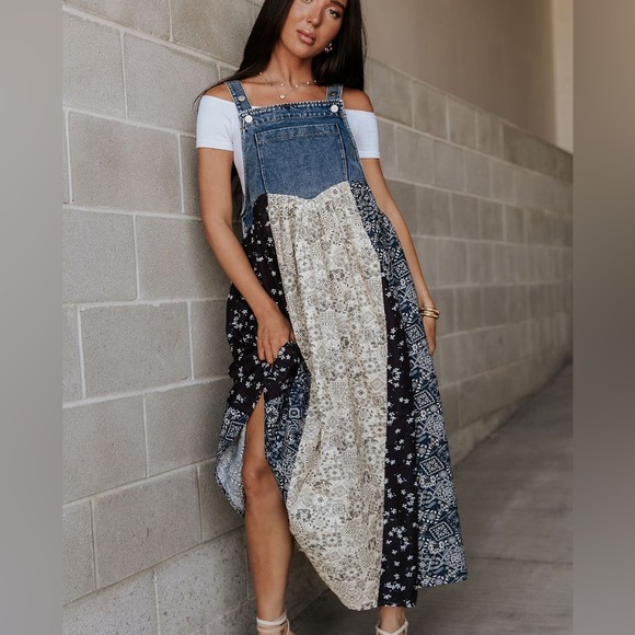 Mindy Mae Market Overall Dress - Picture 1 of 5